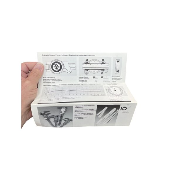 Hamilton DiaMax Swiss Precision Dial Caliper 150mm With Case paper SKU 9493 - Picture 9 of 11